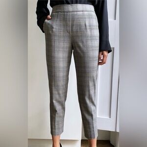 ARITZIA BABATON CONAN BLACK/CREAM/TAN PLAID PANTS SIZE 6